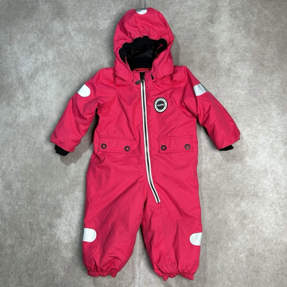 Reima Reimatec Waterproof Snowsuit Pink SIZE 12-18M 80CM Ski Snow Suit 1 Piece